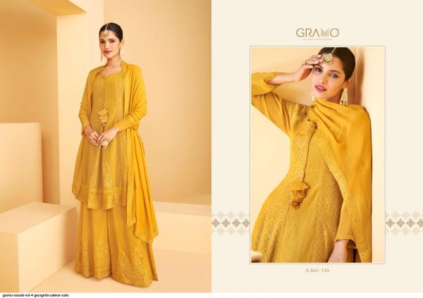 Gramo Navabi Vol 4 Fancy Georgette Designer Salwar Suit Collection